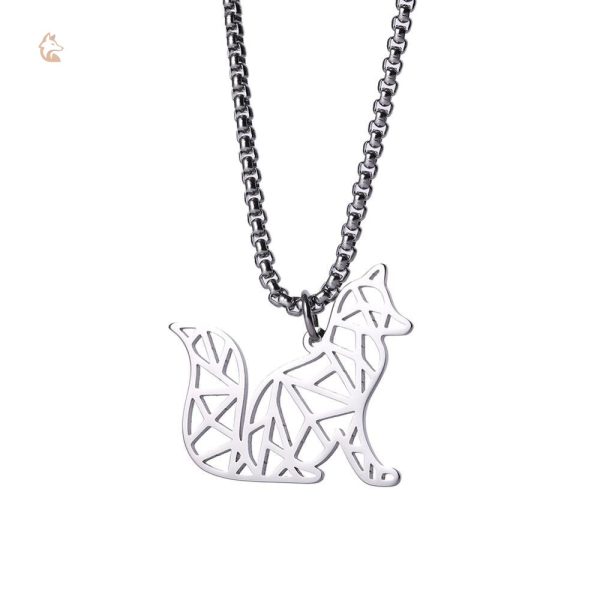 Collier Renard Homme Origami
