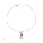 Collier unique renard en design japonais