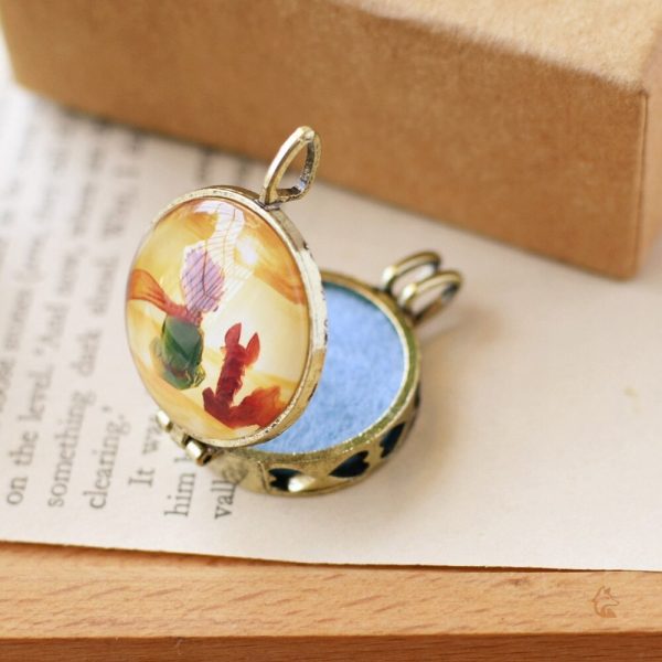 Collier artistique renard, style rétro et charmant
