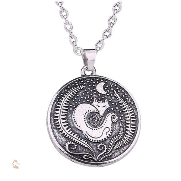 Collier Renard Lune en Argent