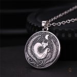 Accessoire de mode : collier renard et lune en argent