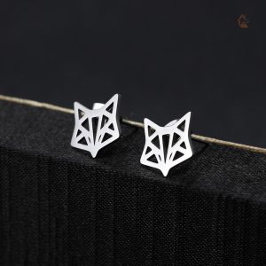 Accessoires originaux : collier et boucles d'oreilles renard