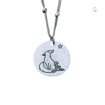 Collier Renard Le Petit Prince en métal