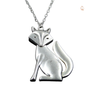 Collier argent renard sage, élégant et unique