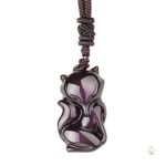 Collier en forme de renard, design totem