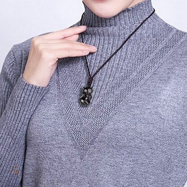 Collier original totem renard, finition soignée