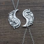 Collier en argent avec motif Yin et Yang de Renard