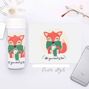 Bouteille Renard, design kawaii pour un style ludique
