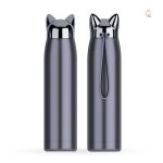 Gourde thermos diamant bleue motif renard