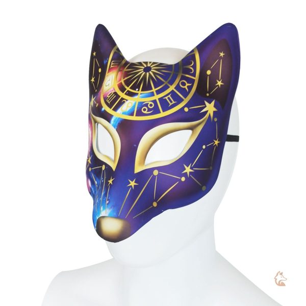 Masque Renard au design constellation élégant