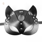 Masque sexy renard en cuir pour soirées masquées