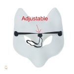 Masque Renard avec motif flamme et glace unique