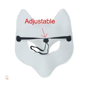 Masque Renard avec motif flamme et glace unique