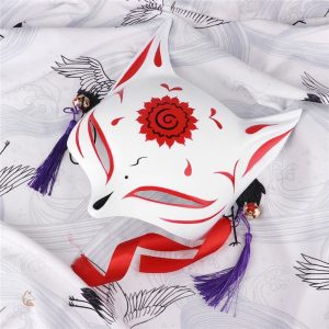 Masque Kitsune pour célébrations et spectacles