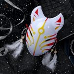 Masque original inspiré du folklore japonais