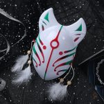 Élément de costume avec motif de renard Kitsune