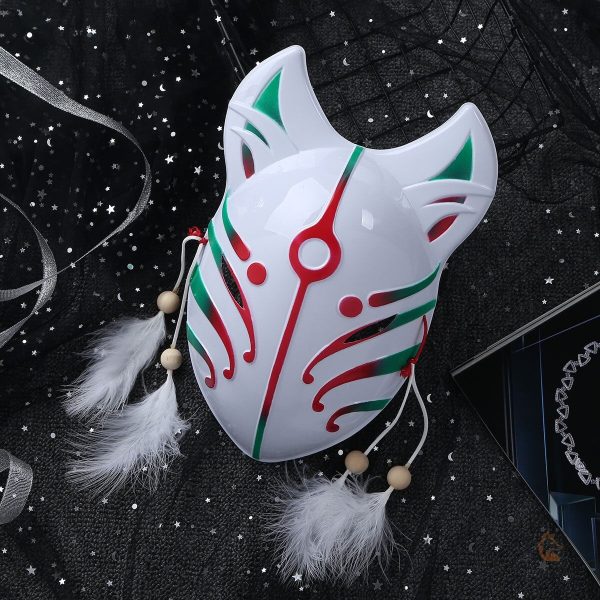 Élément de costume avec motif de renard Kitsune