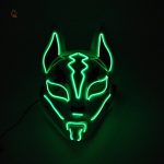 Masque de renard avec éclairage LED
