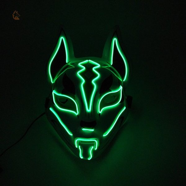 Masque de renard avec éclairage LED