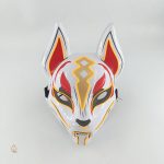 Masque Kitsune LED pour un style audacieux