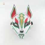 Masque Renard LED Kitsune lumineux et stylé - vue 2