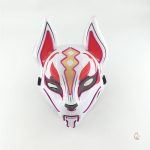 Masque Renard LED Kitsune lumineux et stylé - vue 4