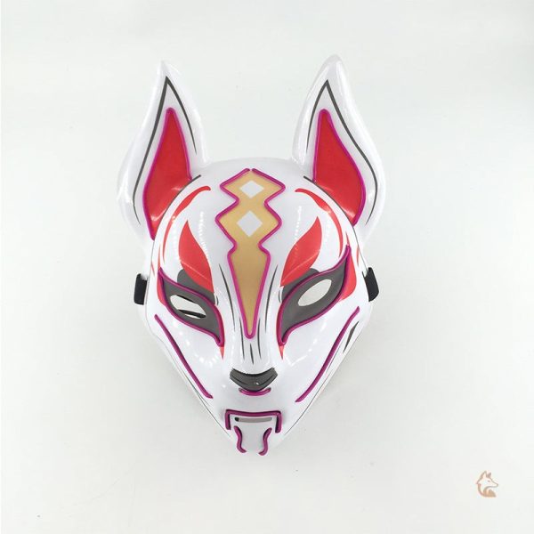 Masque Renard LED Kitsune lumineux et stylé - vue 4
