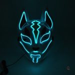 Masque Kitsune LED pour un look unique et coloré
