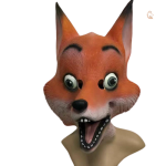Masque Renard Nick Drôle, amusant et coloré