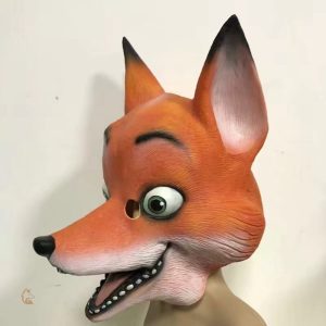 Masque en forme de renard, design sympathique et drôle