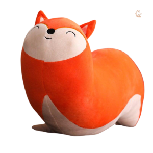 Peluche Renard drôle, oreiller confortable et amusant