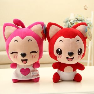 Peluche Renard aux couleurs vives et joyeuses