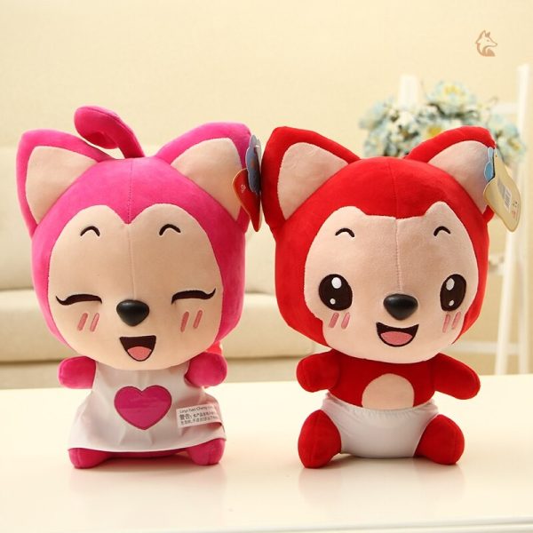Peluche Renard aux couleurs vives et joyeuses