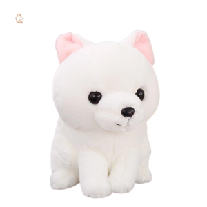 Peluche Renard Blanc, doux renardeau pour câlins