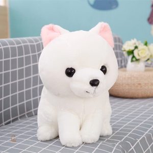 Doudou Renard en peluche, accessoire de réconfort blanc