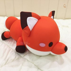 Doudou renard avec design cartoon pour câlins réconfortants