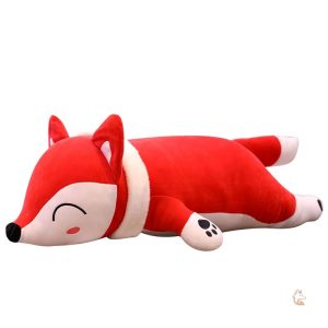 Jouet en peluche renard géant au design kawaii