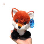 Peluche Renard avec gros yeux, douce et câline