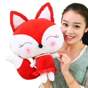 Peluche Renard Madame Renard douce et câline