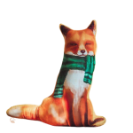 Peluche renard douce, idéale comme oreiller ou décoration