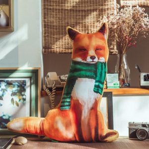 Doudou renard, peluche confortable pour enfants et décoration intérieure