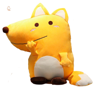 Peluche Renard Plat, doudou doux pour câlins et réconfort