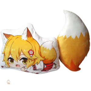 Peluche Renard Sewayaki Kitsune Oreiller doux et câlin