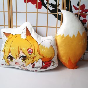 Doudou Renard à motif Sewayaki Kitsune, idéal pour les enfants