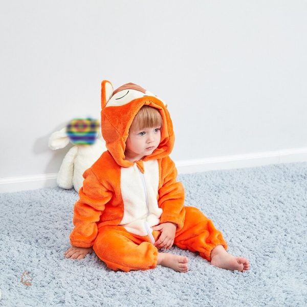 Pyjama enfant motif renard doux et confortable