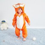 Pyjama pour enfant en tissu léger avec renard