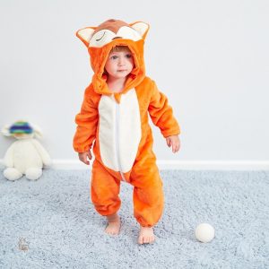 Pyjama pour enfant en tissu léger avec renard