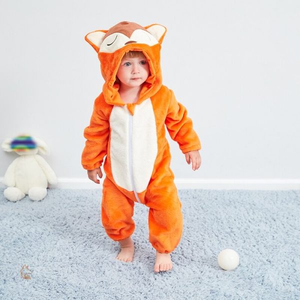 Pyjama pour enfant en tissu léger avec renard