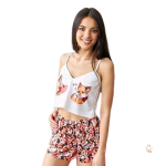 Pyjama Renard Femme 2 pièces doux et confortable