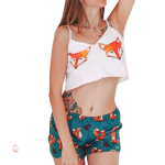 Pyjama Renard Femme 2 pièces design Dualité